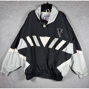 Vintage 90's Logo 7 Game Day NFL Atlanta Falcons Full Zip Windbreaker Jacket XL